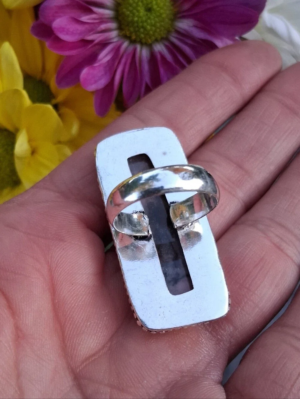 🩷Peruvian Pink Opal Sterling Silver Ring